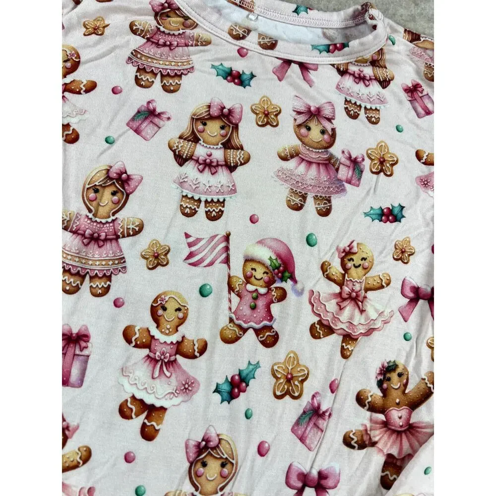 Posh Peanut Ginger Posh Bamboo Pajama Set Girls Size 5/6